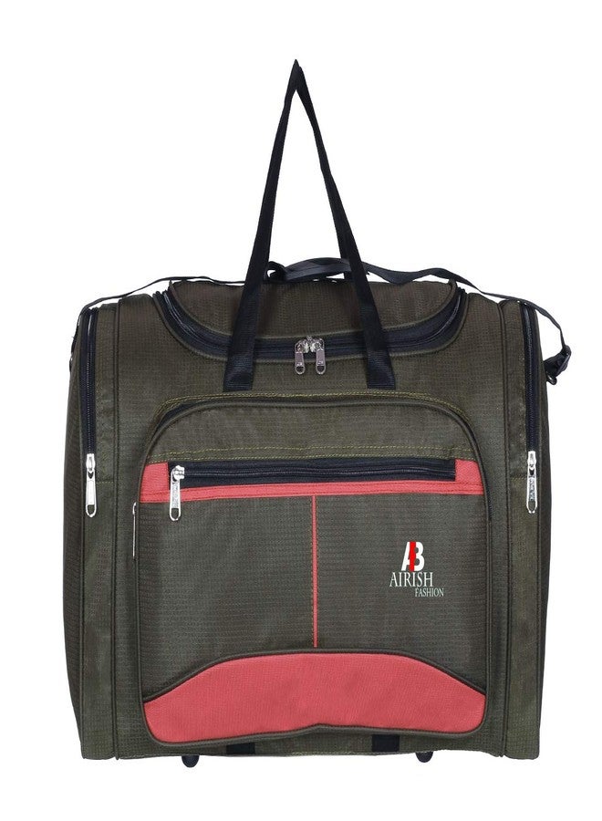 Airish Lightweight Heavy Duty Fabric Travel Luggage Duffel Bag (Green,50 litres) 22Inch - Image 1
